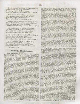 331-332 Kirchliche Mittheilungen