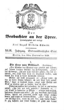 37. Stueck, 16. September 1850
