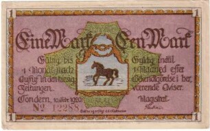 Notgeld der Stadt Tondern in Schleswig
