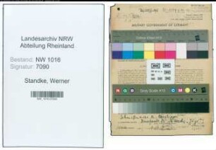 Entnazifizierung Werner Standke , geb. 24.07.1909 (Arzt)