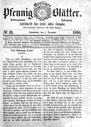No. 49, Sonnabend, den 1. December
