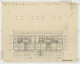 Wohnhäuser Wilhelmsaue 129/130/130 A-C, Berlin-Wilmersdorf: Grundriss 3.-5. Obergeschoss 1:100