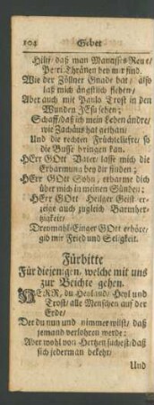 Fürbitte
