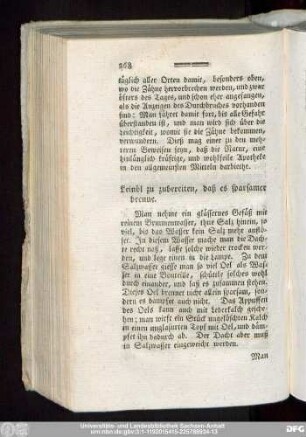 Leinöl zu zubereiten, daß es sparsamer brenne.