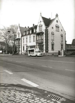 Flöha, Augustusburger Straße 76/78. Wohn- und Geschäftshaus (um 1890). Straßenansicht