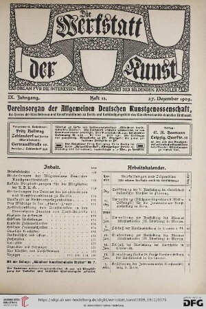 Heft 13 (27. Dezember 1909)