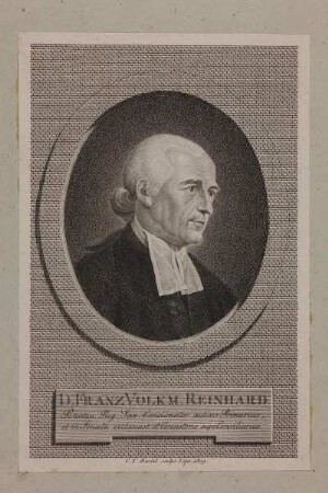 Bildnis des Franz Volkm. Reinhard