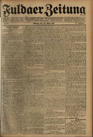 Ausgabe vom Montag, den 22. März 1915.
