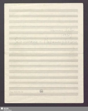 Schumann-Metamorphosen - Mus.15445-ZZ-648 : vl, pf
