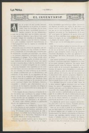 El inventario
