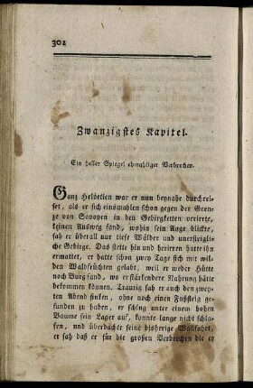 Zwanzigstes Kapitel. - Zwey und zwanzigstes Kapitel.