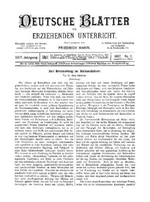 Die Erinnerung an Melanchthon : (Fortsetzung)