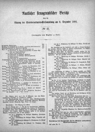 No. 41, 8. Dezember 1881