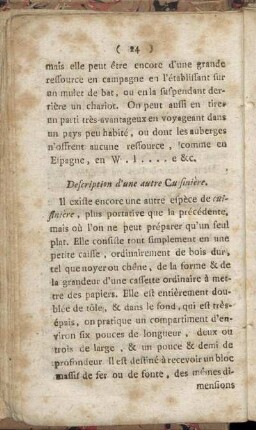 Description d´une autre Cuisinière.