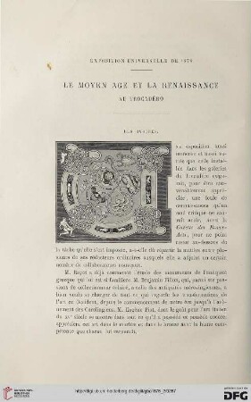 2. Pér. 18.1878: Le Moyen Âge et la Renaissance au Trocadéro, [1] : exposition universelle de 1878