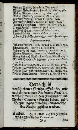 Aachen. - Löwenstein-Wertheim.
