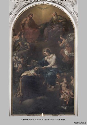 Maria überreicht der Heiligen Maria Magdalena dei Pazzi den Schleier