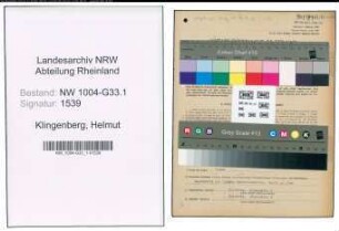 Entnazifizierung Helmut Klingenberg , geb. 21.11.1920 (Ingenieur)