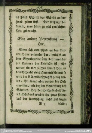 Eine andere Verrenkung