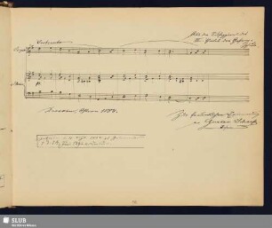 Scharfe, Gustav; 1884 [Noten- und Texteintrag]