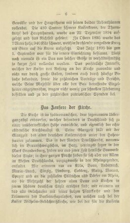 Das Aeußere der Kirche