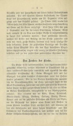 Das Aeußere der Kirche