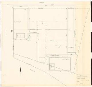 Mädchenberufsschule, Duisburg: Absteck- und Lageplan 1:200 (Zeichnung des Architekten)