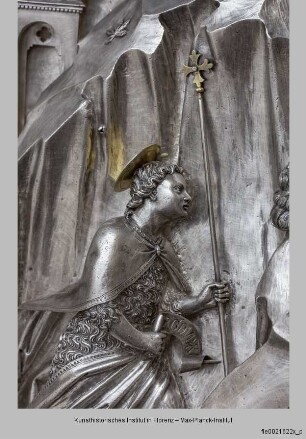 Silberaltar: Johannes der Täufer auf dem Weg in die Wüste
