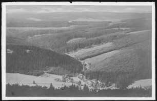 Wildenthal. Blick vom Auersberg auf Wildenthal