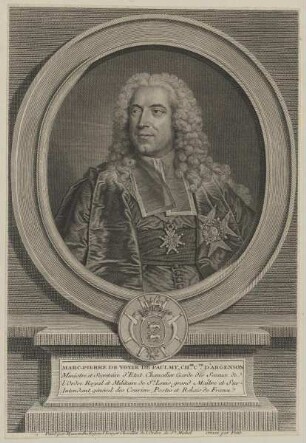 Bildnis des Marc-Pierre de Voyer de Paulmy d' Argenson
