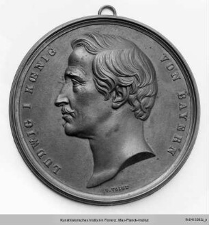 Medaille mit dem Bildnis König Ludwig I von Bayern