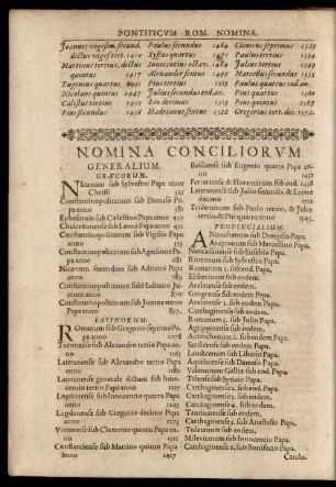 Nomina Conciliorum Generalium