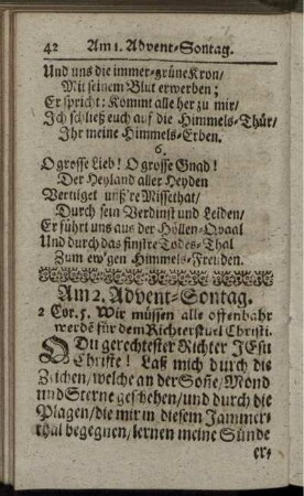 Am 2. Advent-Sontag