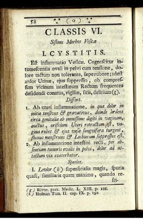 Classis VI. - Classis VII.