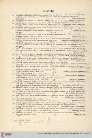 Plastik (Nr. 140-184)