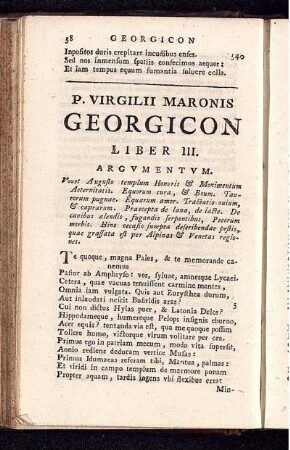 P. Virgilii Maronis Georgicon Liber III.