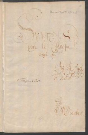 Suiten; cemb; G-Dur; BWV 816