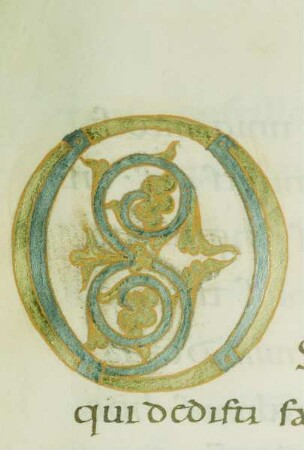 Guntbald-Sakramentar — Schriftseite mit Initiale, Folio fol. 203r