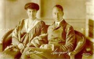 Das Kronprinzenpaar Wilhelm und Cecilie
