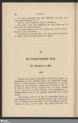 40. Der deutsch-französische Krieg