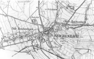 Reichenbach/O.L.. Meßtischblatt, Sekt. Reichenbach, 1886