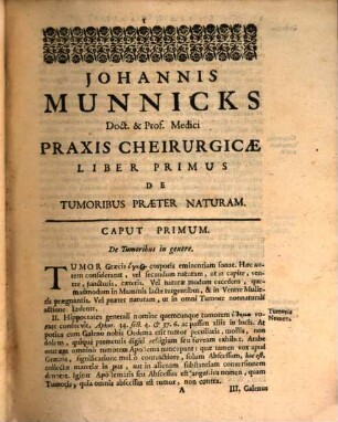 Ioannis Munnicks Cheirurgia ad praxin hodiernam adornata