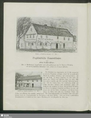 Vogtländische Bauernhäuser