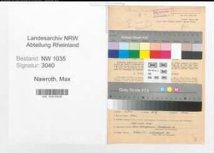 Entnazifizierung Max Nawroth , geb. 25.09.1914 (Steiger)
