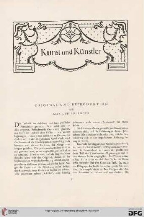 Original und Reproduktion