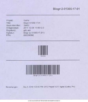 Hertzgemeinter Wuntsch/ Welchen Auff den erfreulichen Namens-Tag Andreas Seinem Hochgeehrten Herrn Vater/ (Titul.) Herrn M. Andreae Reyhern/ des Fürstl. Gymnasii allhier wolverdientem und treufleissigem Rectori ... überreichet Dessen gehorsamer Sohn Christoph Reyher