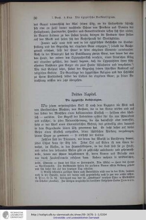 Drittes Kapitel. Die ägyptische Volkreligion
