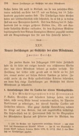 294-306 Neuere Forschungen zur Geschichte des alten Mönchtums