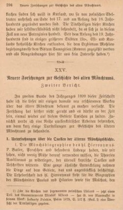 294-306 Neuere Forschungen zur Geschichte des alten Mönchtums