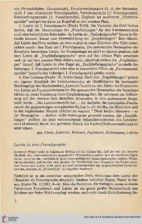 26: Latein ist eine Fremdsprache